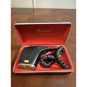 Vtg Norelco Flip-Top Speedshaver II Electric Razor w/ Case‎ Works Philip